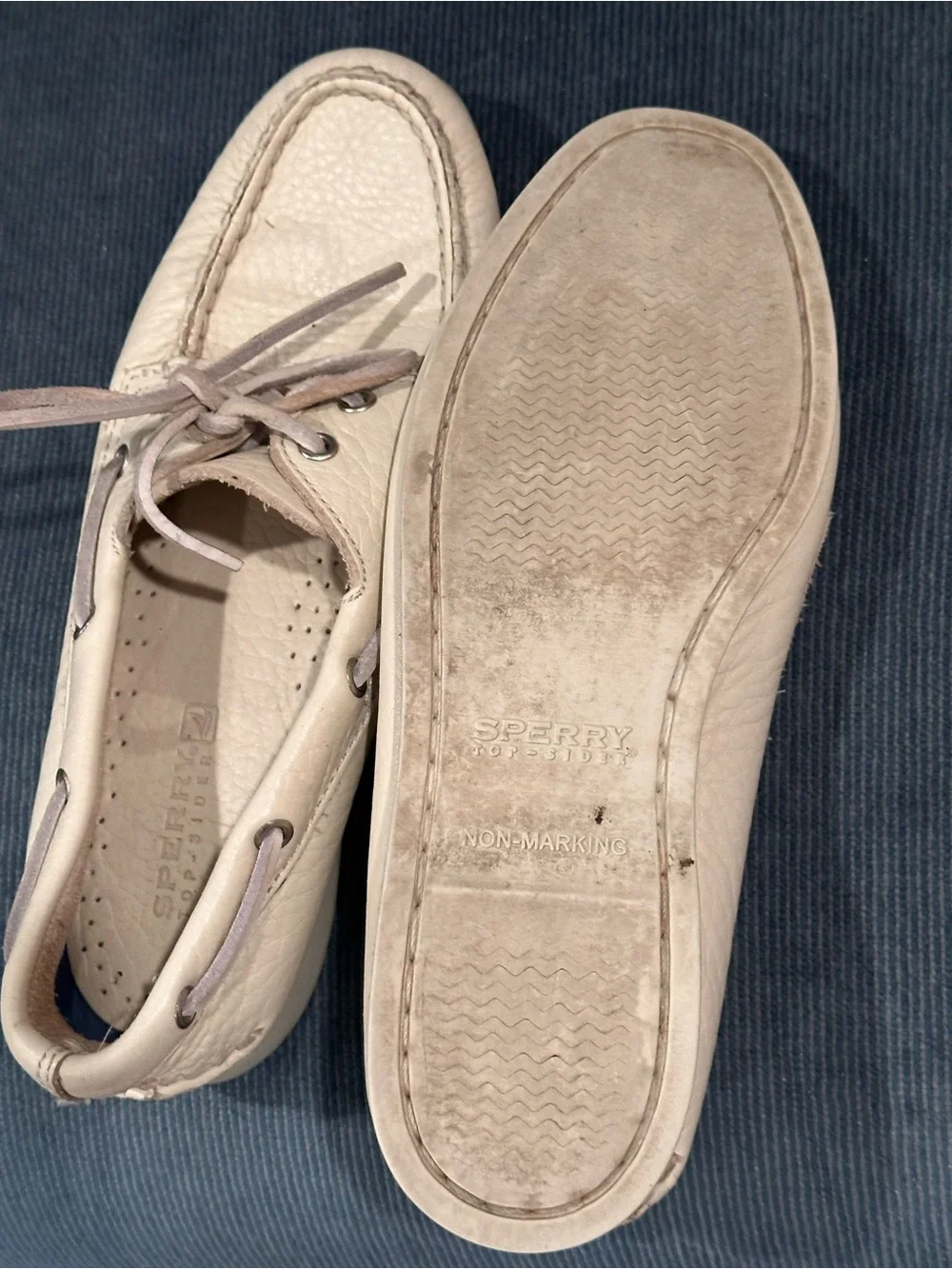 Sperry Tan Leather Boat Moccasins